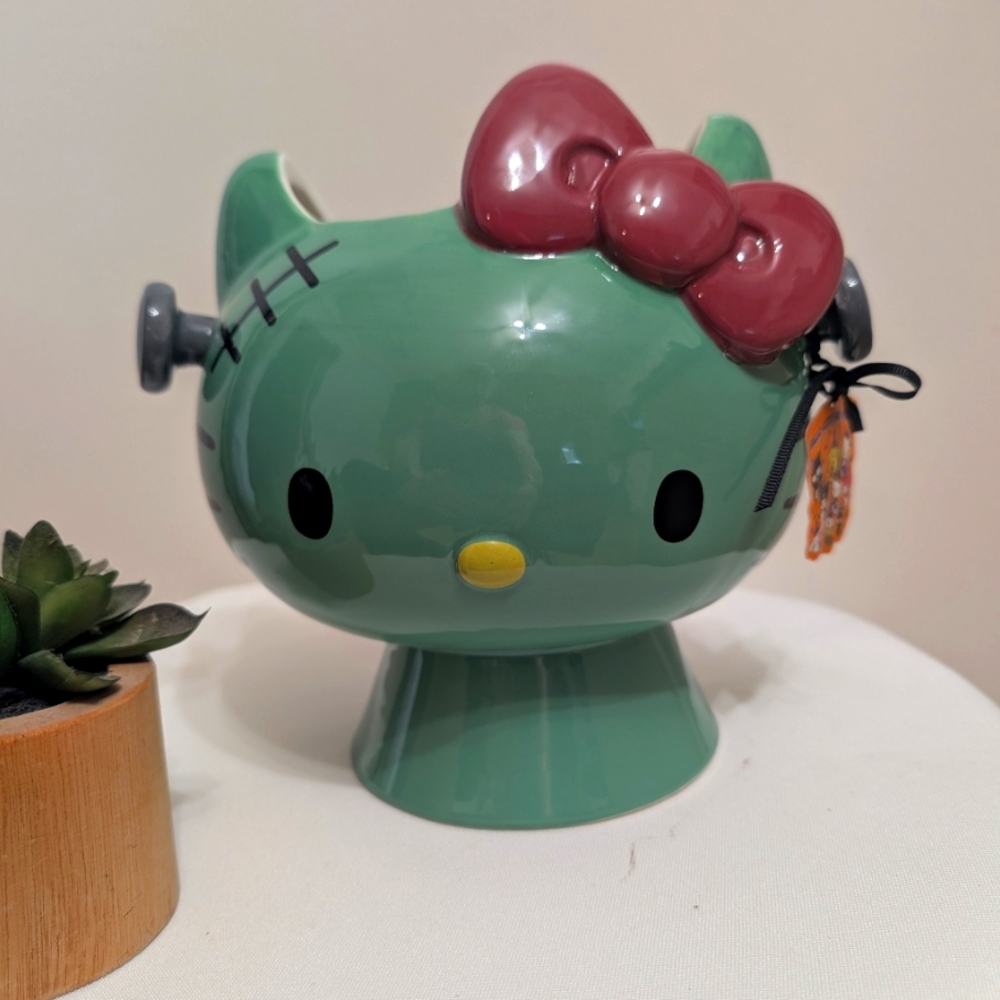 Sanrio Hello Kitty Frankenstein Ceramic Candy Bowl – Green Frankenstein Style